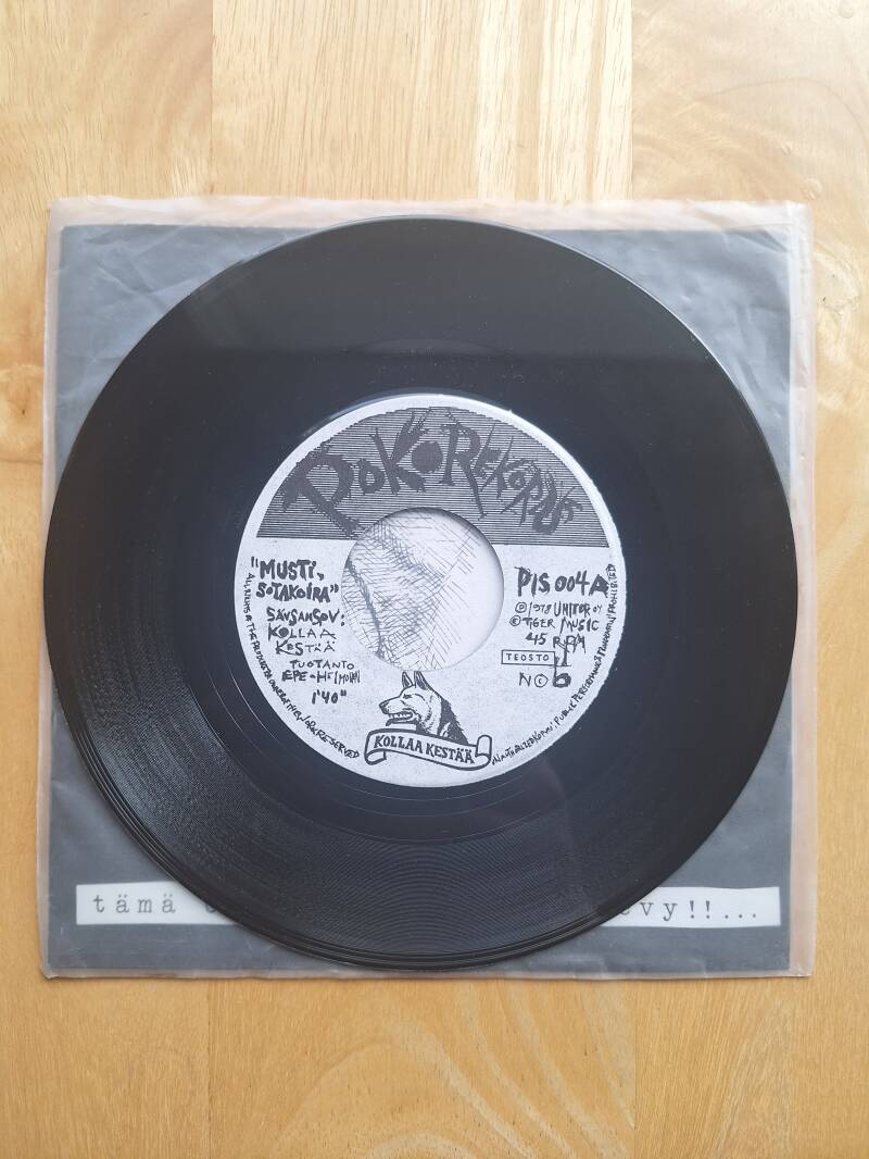 Kollaa Kestää - Yllätys tämä on kaksi(2)puolinen levy!!...1978. PIS 004.(VG+) Mukana myös valokuva! - Image 2